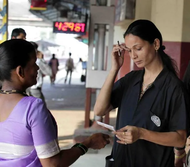 women employees work at these railway stations