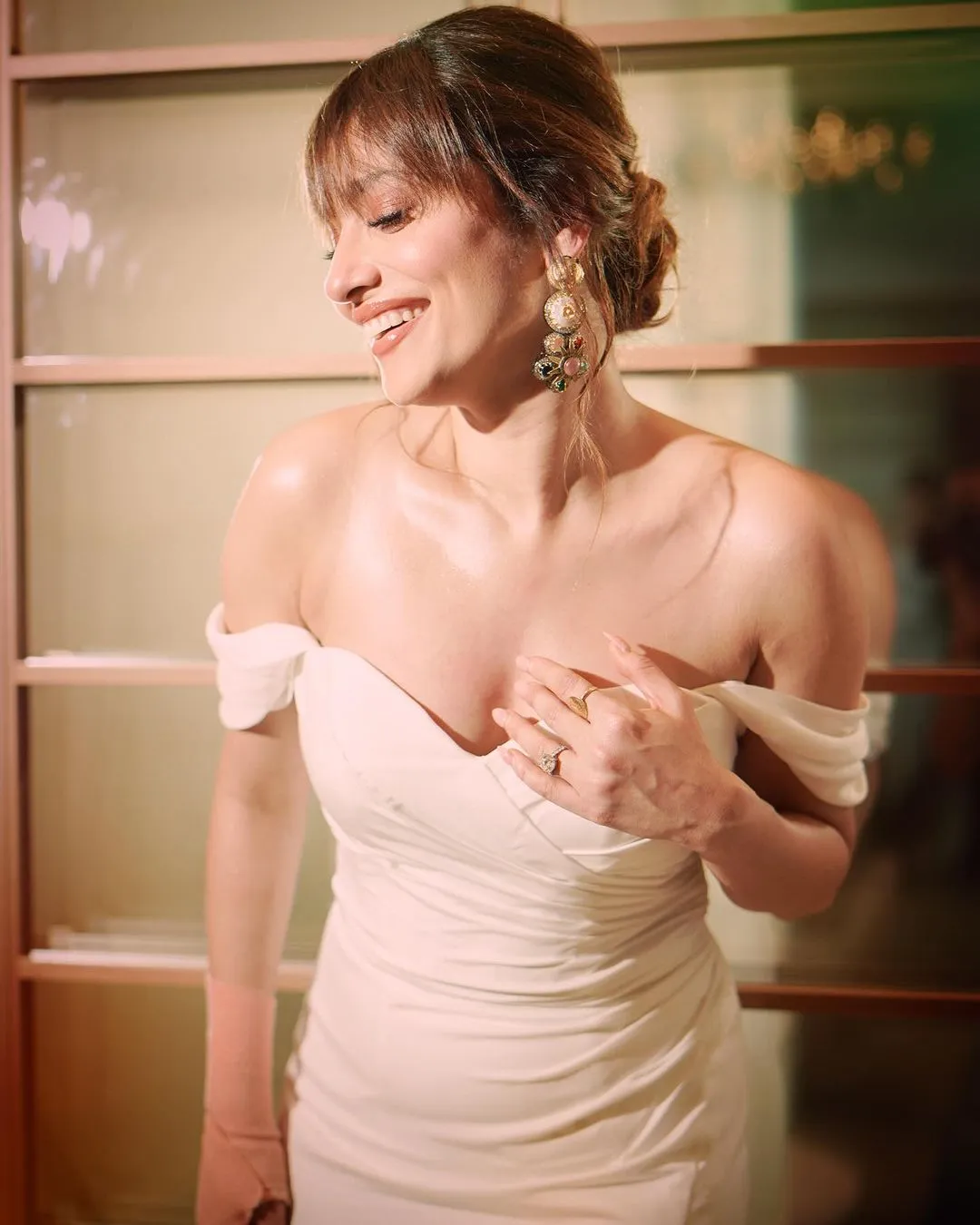 Ankita Lokhande Jain White Gown