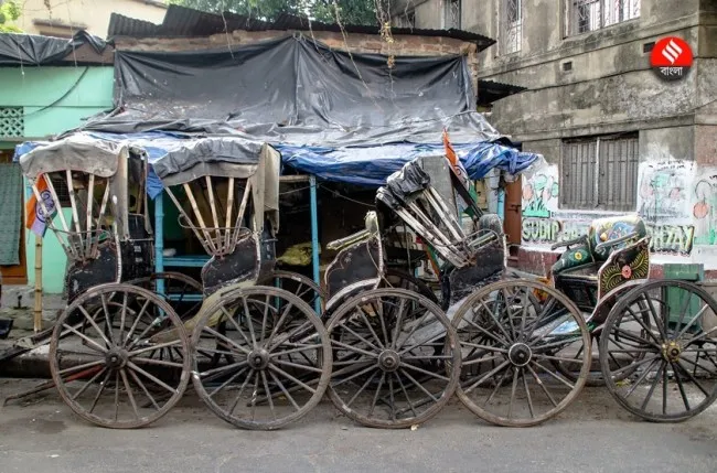 mechanic hand pulled rickshaw