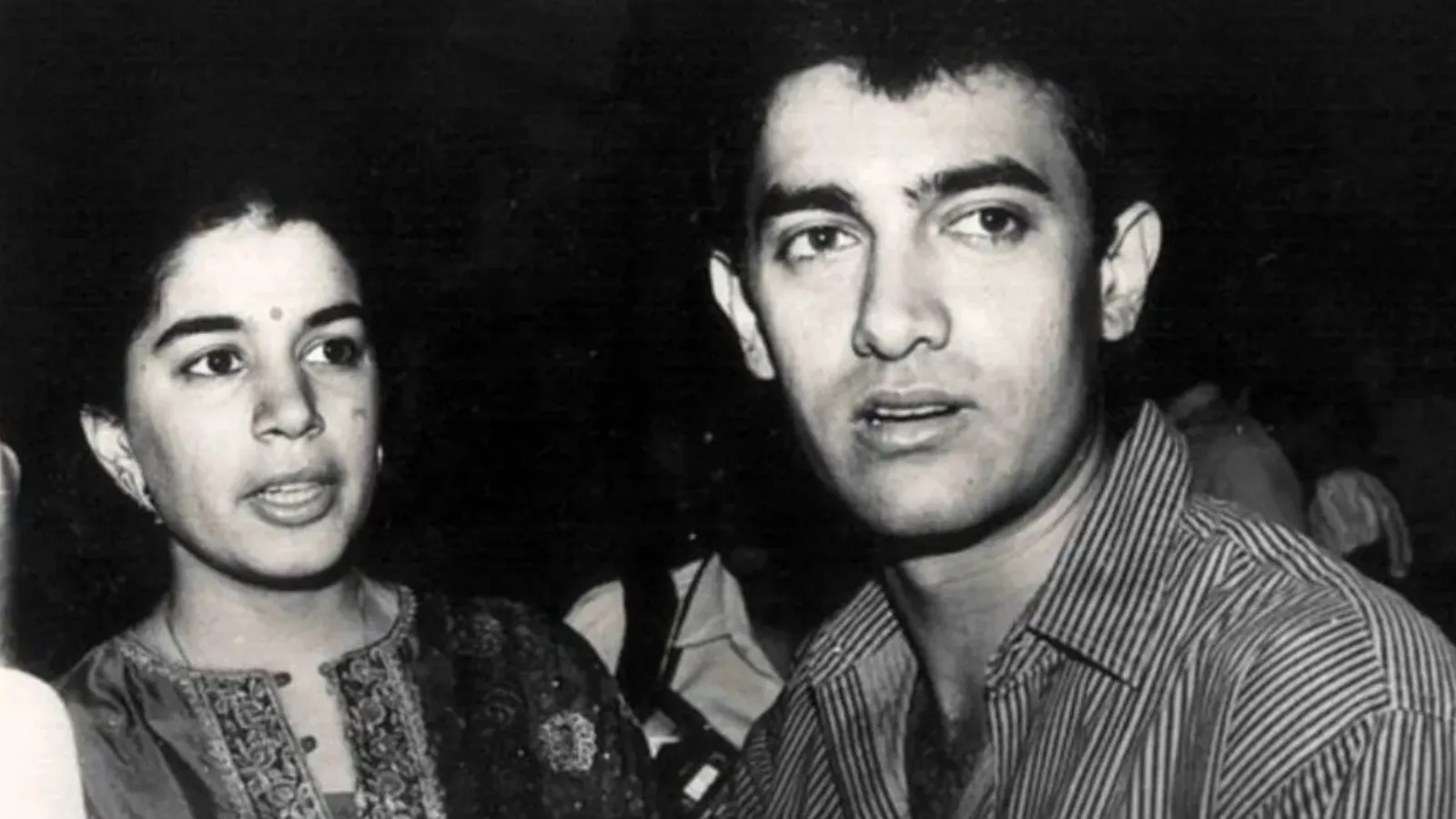 Aamir Khan with his first wife Reena.