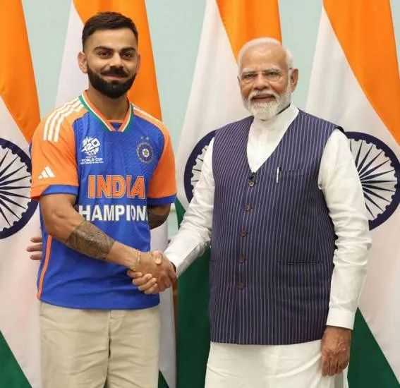 Virat Kohli, PM Modi Meeting