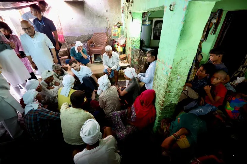 Rahul Gandhi meets bereaved families of Hathras stampede