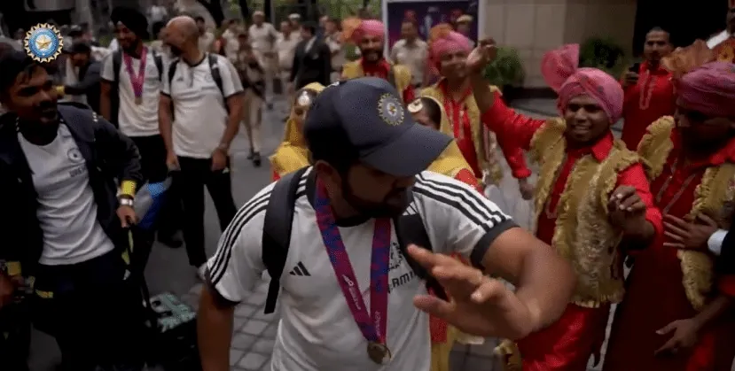 team india back in india photos