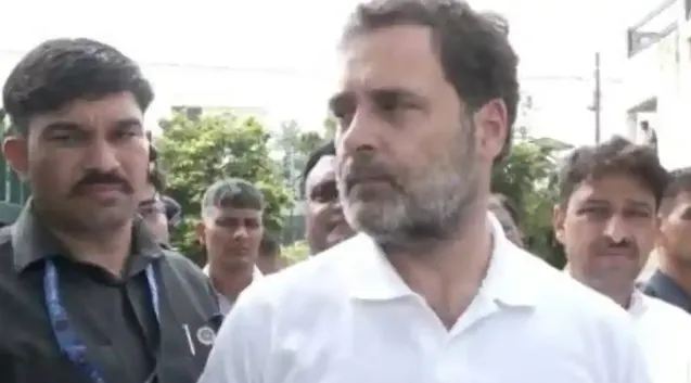 Rahul Gandhi meets bereaved families of Hathras stampede