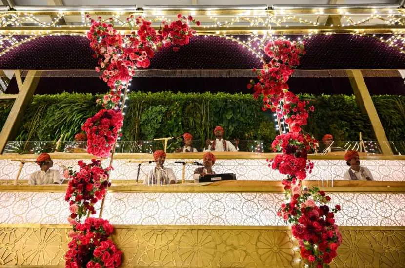 Antilia, the residence of the Ambani family, decks up with decorative lighting ahead of Mukesh Ambani's son, Anant Ambani's wedding with Radhika Merchant.