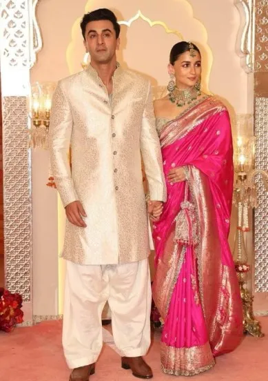 Alia Bhatt wore 160 year old ashavali pink saree