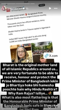 Kangana Ranaut on Sheikh Hasina's decision to left Bangladesh entertainment news<br />
