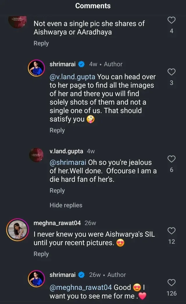 Aishwarya Rai sister in law Shrima 