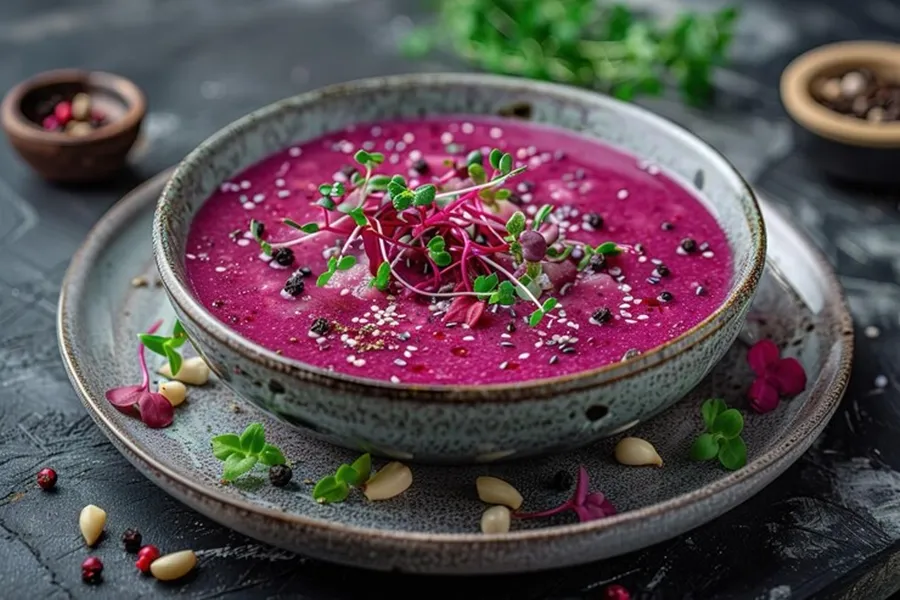 Beetroot Barley Healthy Soup Recipe 1