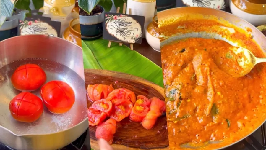 Crispy Soft Instant Bun Dosa And Tomato Chutney Recipe