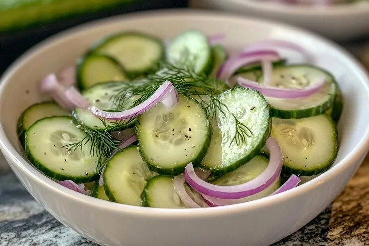 Cucumber onion Salad Recipe For Weightloss