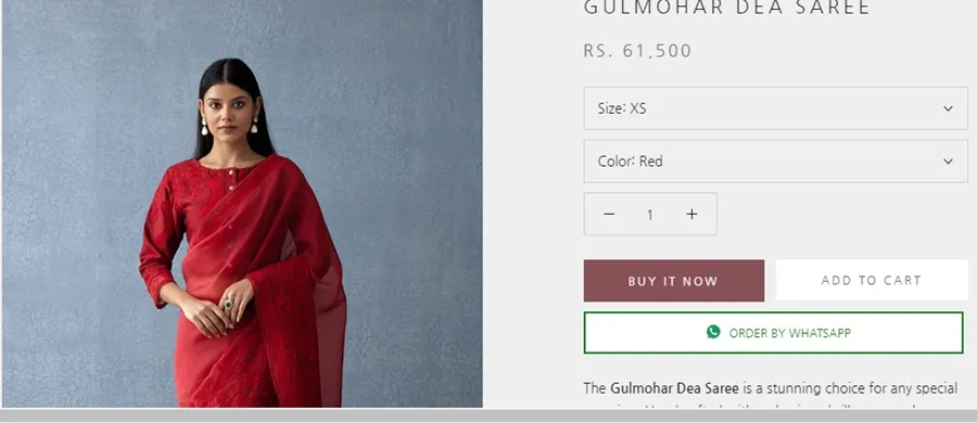 Parvathy Thiruvothu Saree Price