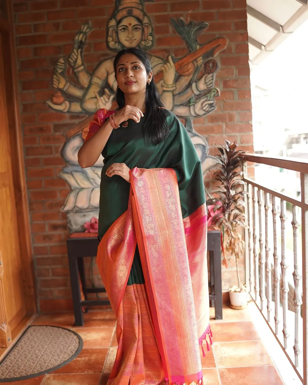 Navya Nair Saree