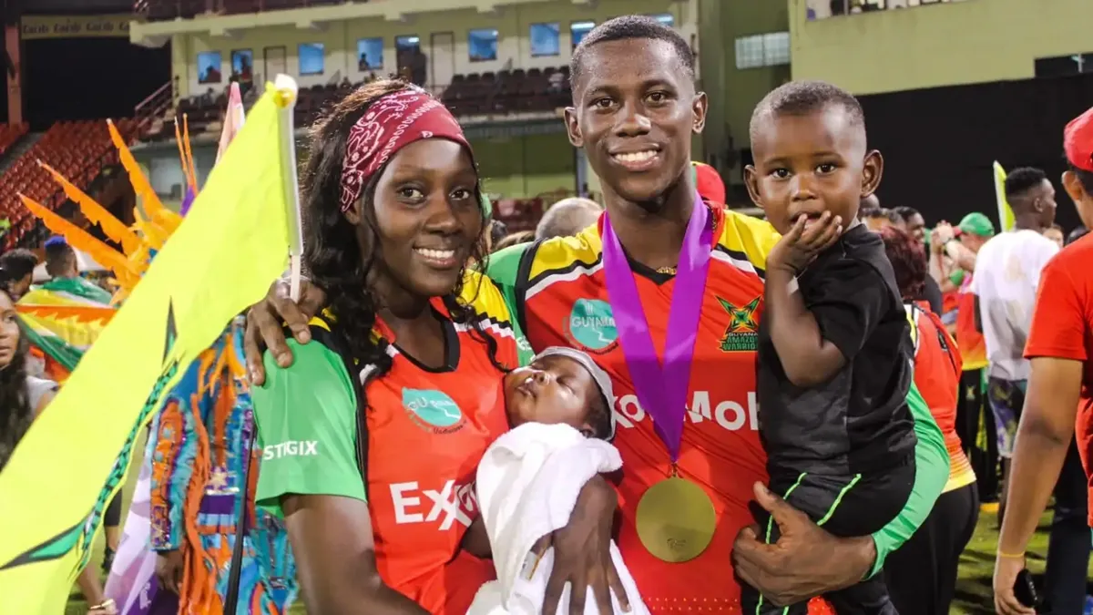 Shamar joseph | wife with kids