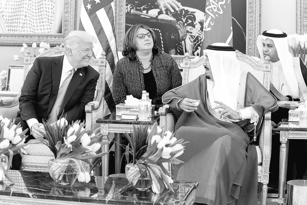 trump with saudi king 