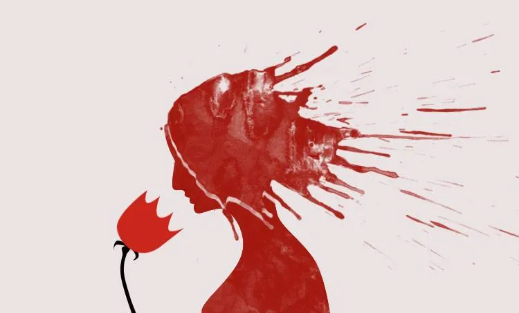 menstruation, poem, vishnuram, vm girija