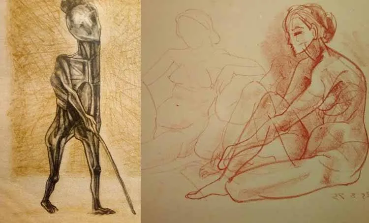 somnath hore, artist, binduraj