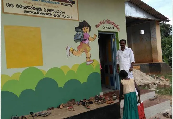wayandu tribal student, school dropout, hi tech school