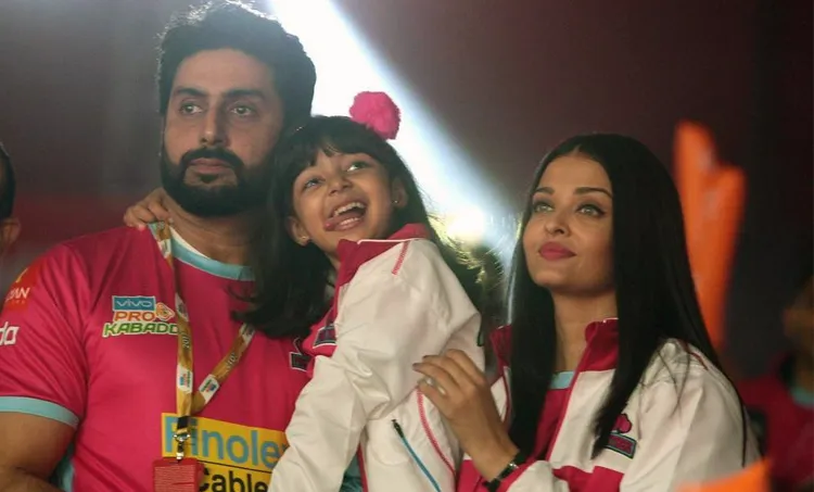 Abhishek, Aaraadhya and Aishwarya Bachchan