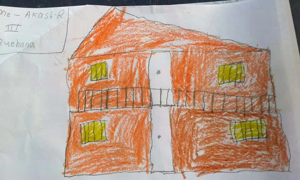  Rebuilding Kerala Colours of Hope, children's paitings from Relief Camp at Karthikappally Kuttanadu: