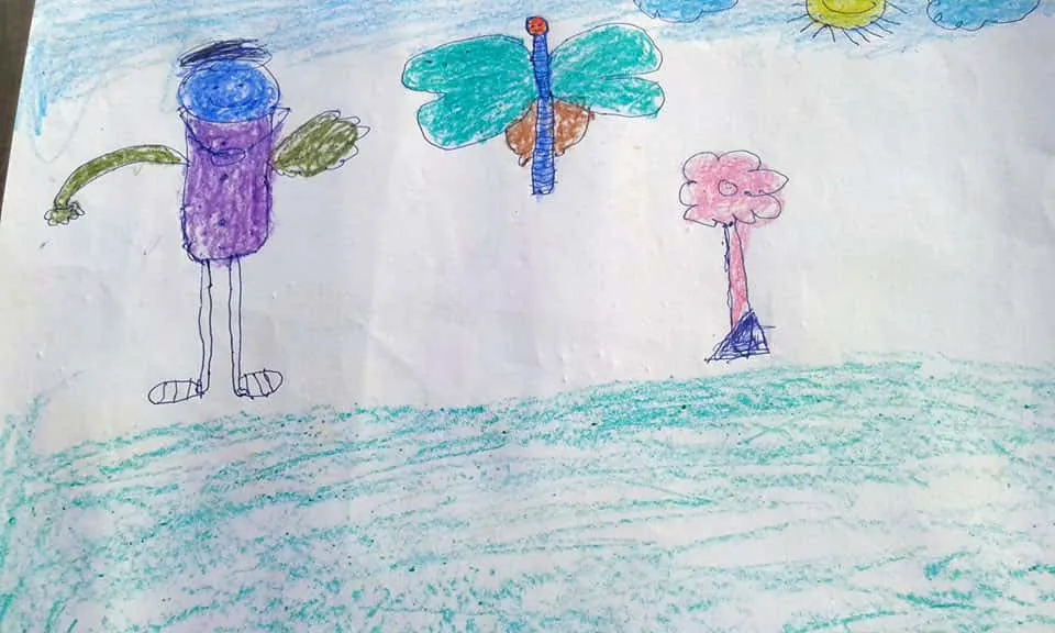  Rebuilding Kerala Colours of Hope, children's paitings from Relief Camp at Karthikappally Kuttanadu: