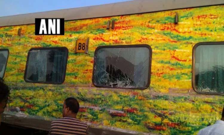 rajadhani express accident coach