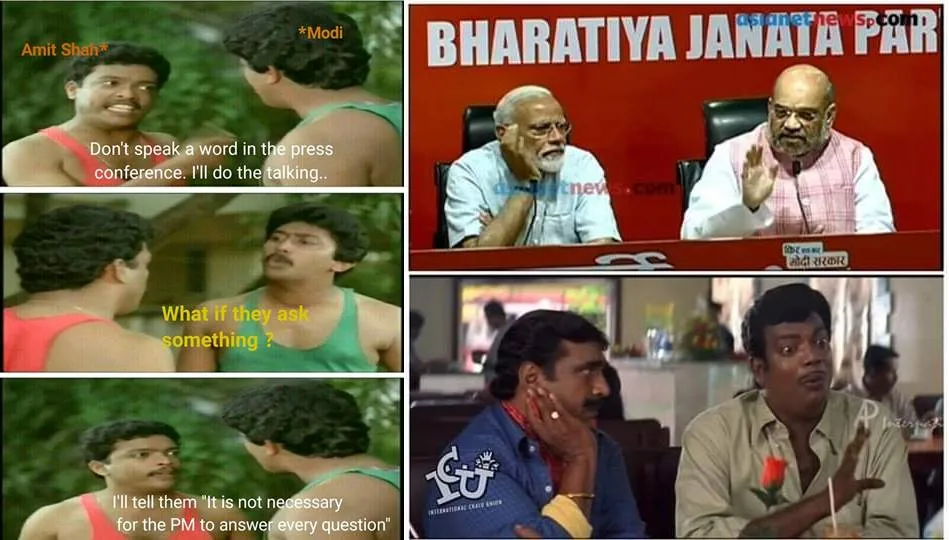 narendra modi, modi press conference, narendra modi first press conference, amit shah, bjp, narendra modi media conference, 2019 elections, elections, election results, lok sabha elections, indian express, PM Narendra Modi's press conference, പ്രധാനമന്ത്രി നരേന്ദ്ര മോദി വാര്‍ത്താ സമ്മേളനം, troll malayalam, icu trolls, Social media troll, സോഷ്യല്‍മീ ഡിയ ട്രോളുകള്‍, Amit Shah press conference, അമിത് ഷാ വാര്‍ത്താ സമ്മേളനം, modi talks, മോദി സംസാരിക്കുന്നു, ie malayalam, ഐഇ മലയാളം