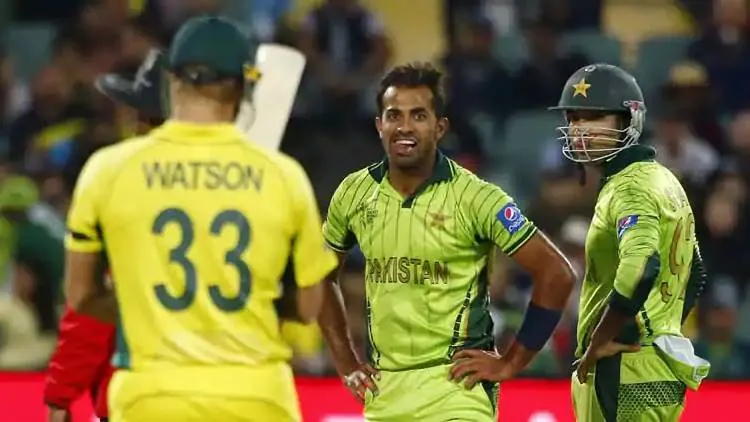 Wahab Riyas, Shane Watson Riyas face off, 2015 World Cup. Pakistan, Pakistan Cricket team, Pakistan World Cup Squad, Pakistan World Cup Team List, icc cricket world cup 2019, cricket world cup 2019 teams, world cup 2019 schedule, cricket world cup venues, world cup 2019 indian team, world cup 2019 cricket, world cup 2019 tickets, world cup 2019 time table, cricket, cricket buzz, ക്രിക്കറ്റ്, live cricket, ക്രിക്കറ്റ് ലൈവ്, cricket live score, ക്രിക്കറ്റ് ലൈവ് സ്കോർ, cricket live video, live cricket online, cricket news, ക്രിക്കറ്റ് മാച്ച്, sports malayalam, sports malayalam news, ക്രിക്കറ്റ് ന്യൂസ്, sports news cricket, iemalayalam, ഐഇമലയാളം sports cricket, സ്പോർട്സ് ന്യൂസ്, sports news, india cricket, ഇന്ത്യൻ ക്രിക്കറ്റ്, indian national cricket team, ഇന്ത്യൻ ക്രിക്കറ്റ് ടീം ക്യാപ്റ്റൻ, cricket sport, സ്പോർട്സ്, scorecard india, സ്പോർട്സ് വാർത്തകൾ, scoreboard,കായിക വാർത്തകൾ, indian express, ഇന്ത്യൻ എക്സ്പ്രസ്, indian express epaper, express sports, എക്സ്പ്രസ് സ്പോർട്സ്,