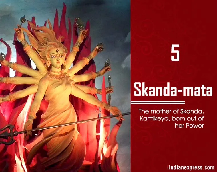 Navratri, Skandamata, ie malayalam