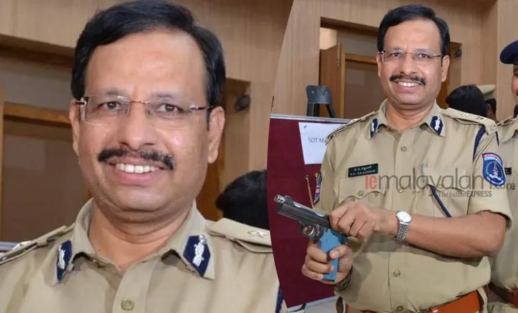 Hyderabad encounter, ഹെെദരാബാദ് ഏറ്റുമുട്ടല്‍ കൊല, Hyderabad rape case encounter, rape, ഹെെദരാബാദ് ബലാത്സംഗ കേസ് ഏറ്റുമുട്ടല്‍ കൊല, Hyderabad rape case, ഹെെദരാബാദ് ബലാത്സംഗ കേസ്, VC Sajjanar, വി.സി. സജ്ജനാർ, Police commissioner VC Sajjanar, പൊലീസ് കമ്മിഷണര്‍ വി.സി. സജ്ജനാർ, IE Malayalam, ഐഇ മലയാളം