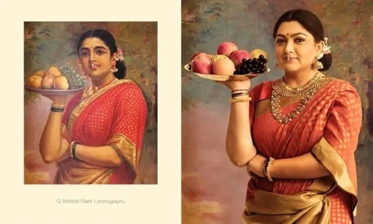 samantha akkineni, shruti haasan, സാമന്ത അക്കിനേനി, രമ്യ കൃഷ്ണൻ, aishwarya rajessh, ramya krishnan, ravi varma painting, naam, g venketram photographer, g ventetram calendar, calender 2020, suhasini maniratnam, Indian express malayalam, IE Malayalam