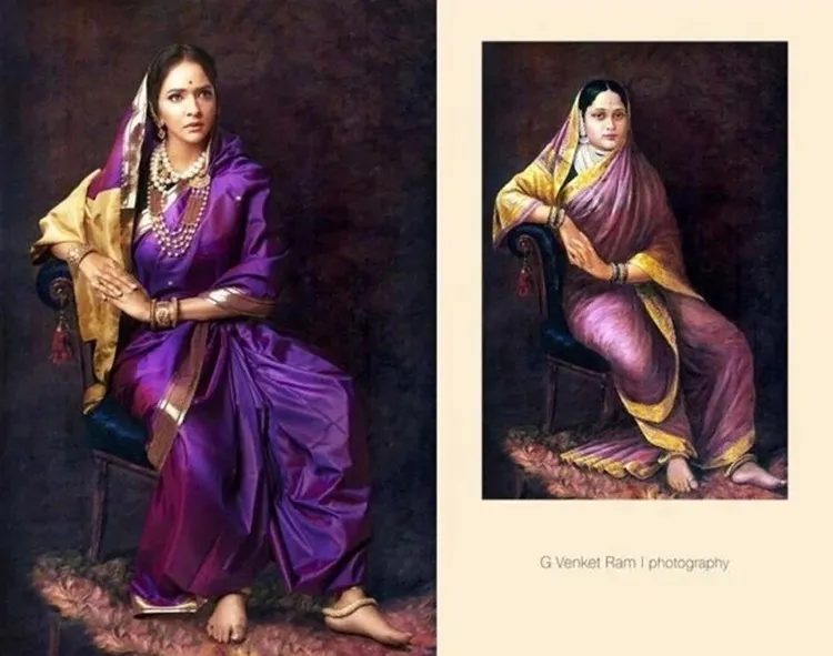 samantha akkineni, shruti haasan, സാമന്ത അക്കിനേനി, രമ്യ കൃഷ്ണൻ, aishwarya rajessh, ramya krishnan, ravi varma painting, naam, g venketram photographer, g ventetram calendar, calender 2020, suhasini maniratnam, Indian express malayalam, IE Malayalam