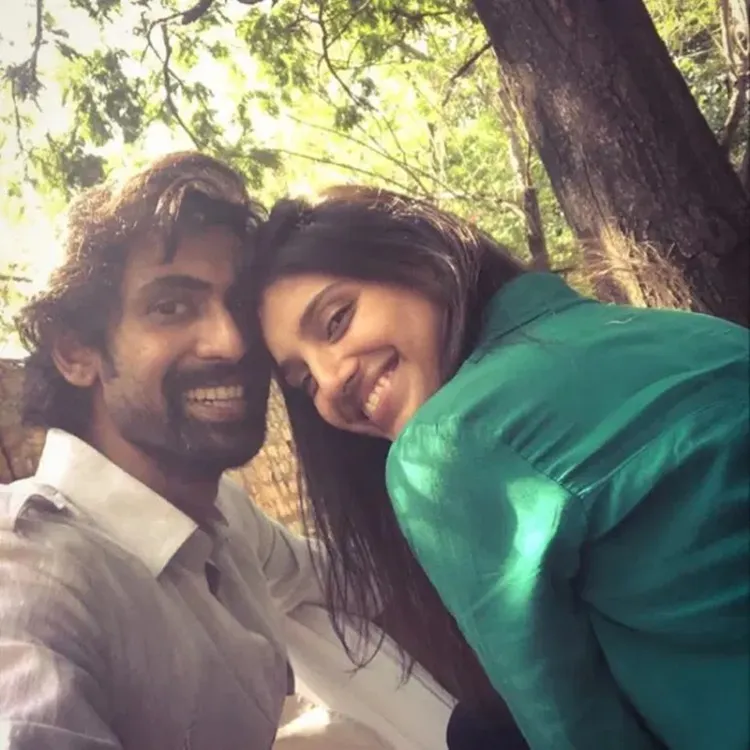 rana daggubati engagement, rana daggubati, റാണ ദഗ്ഗുബാട്ടി, മിഹീഖ ബജാജ്, miheeka bajaj, rana daggubati roka, roka function, rana daggubati roka function, naga chaitanya samantha rana engagement, chaysam photos rana engagement, rana daggubati engagement photos, rana daggubati girlfriend, rana daggubati photos, miheeka bajaj photo, Indian express malayalam, IE malayalam