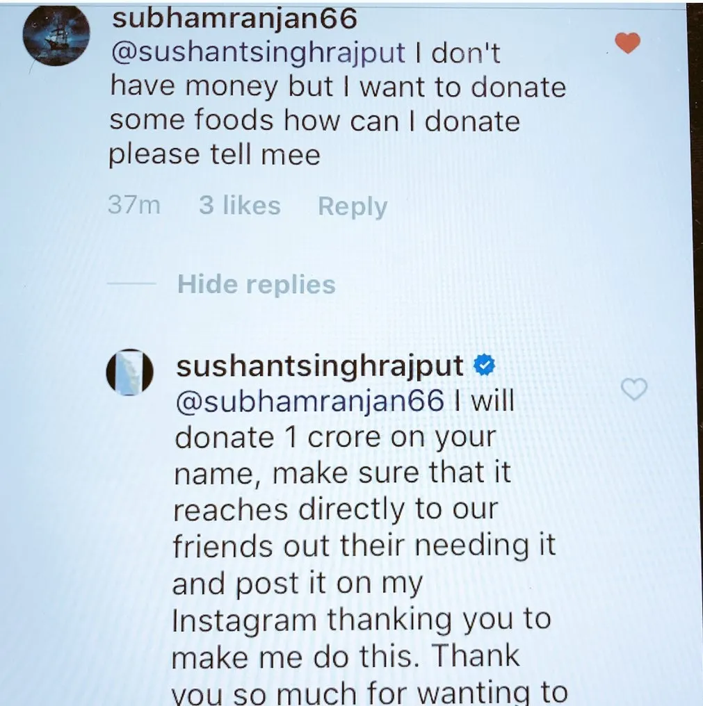 sushant singh rajput donate 1 crore to kerala