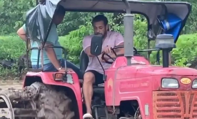 salman khan, salman khan farming, salman khan ploughing, salman khan tractor video, salman khan farmimg video, salman, salman khan panvel