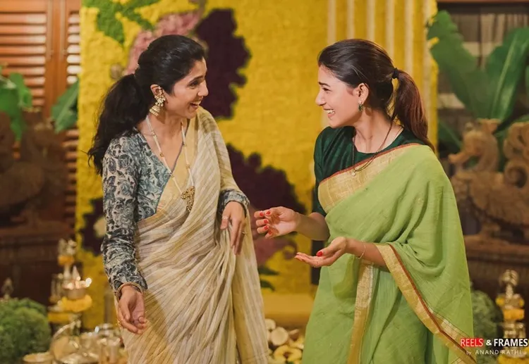 Rana Daggubati, Miheeka Bajaj, Rana Daggubati Miheeka Bajaj, Rana miheeka post wedding celebration, Rana daggubati miheeka bajaj satyanarayana puja, Samantha Akkineni, Naga Chaitanya, റാണാ ദഗ്ഗുബാട്ടി, മിഹീഖ, സാമന്ത, നാഗ ചൈതന്യ