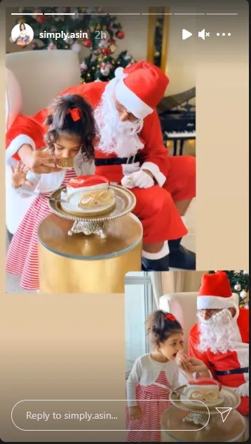 Asin Thottumkal, Arin, asin daughter, asin daughter birthday, ie malayalam, അസിൻ, അറിൻ, അസിന്റെ മകൾ, ഐഇ മലയാളം