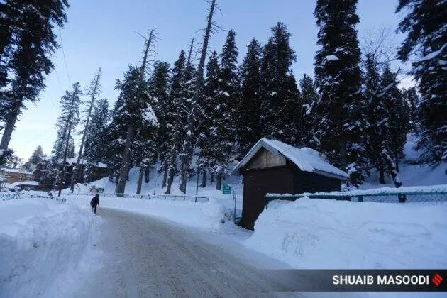 gulmarg snowfall, kashmir snow, gulmarg ski resort, jammu and kashmir news, kashmir snowfall, indian express