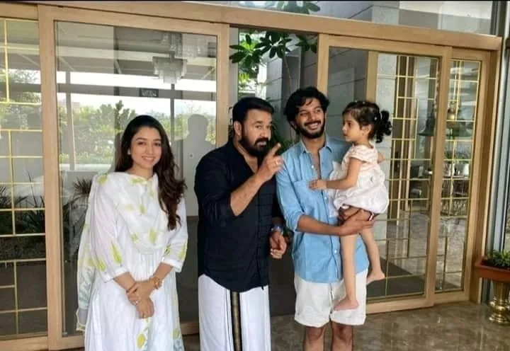 Mohanlal, Dulquer Salmaan, Mohanlal and Dulquer Salmaan family, മോഹൻലാൽ, Dulquer Salman daughter, Dulquer salman daughter video, Maryam Ameerah Salmaan, ദുൽഖർ സൽമാൻ, മറിയം അമീർ സൽമാൻ, Indian express malayalam, IE malayalam