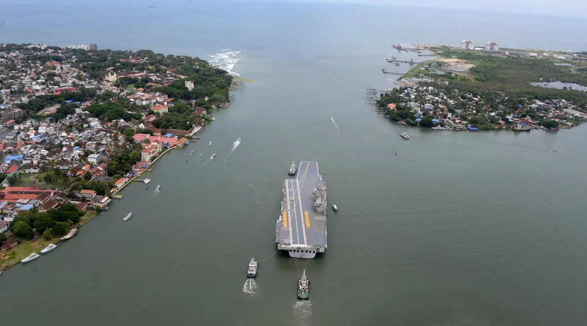 INS Vikrant, IAC 1, aircraft carrier, aircraft carrier INS Vikrant, aircraft carrier IAC 1, India's indigenous aircraft carrier INS Vikrant, India's indigenous aircraft carrier IAC 1, INS Vikrant specifications, IAC 1 specifications, indian navy, cochin shipyard, southern naval command, ie malalayalm