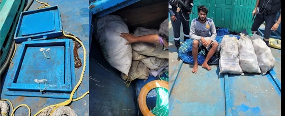 Heroin seized, Lakshadweep, DRI, Indian Coast Guard