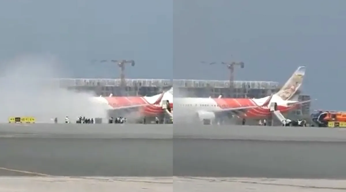 Air India Express Muscat-Kochi flight, Air India Express Muscat-Kochi flight fire, Emergency evacuation Air India Express 