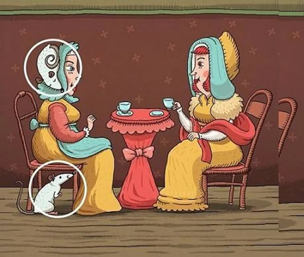 Optical illusion, Spot the hidden rats, Optical illusion viral