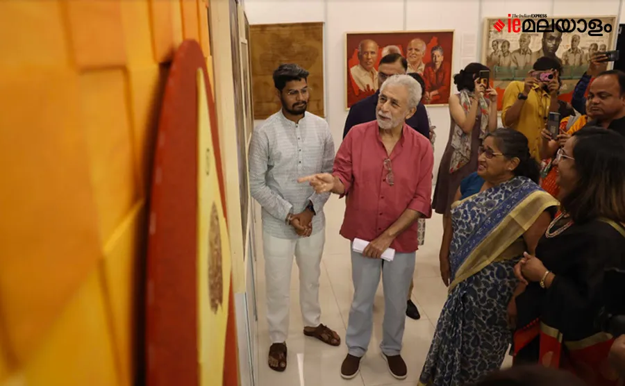 Dr Narendra Dabholkar, art exhibition, Naseeruddin Shah, Narendra Dabholkar art exhibition photos