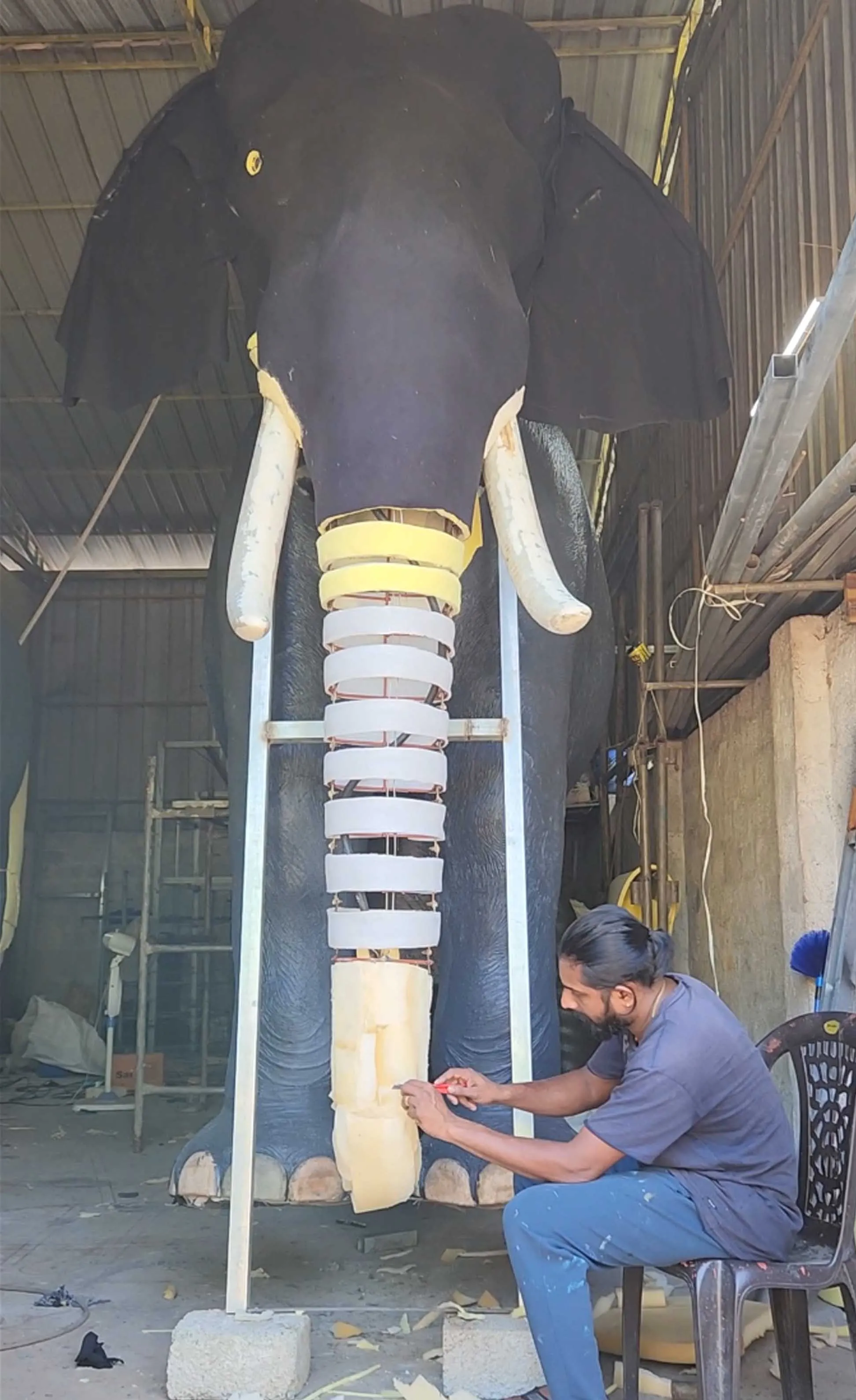 enthiren, elephant, temple festival, electric elephant,irinjadapalli raman, irinjidapalli, robot,thrissur, ie malayalam