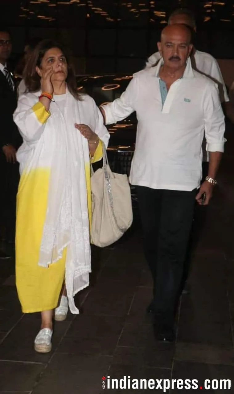 Rakesh Roshan and wife Pinky Roshan