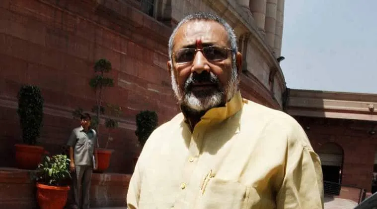 Giriraj Singh Iftar tweet, Giriraj Singh iftar controversy,  Nitish Kumar, BJP-JDU, nda iftar party, bihar politics, amit shah, amit shah giriraj singh, indian express