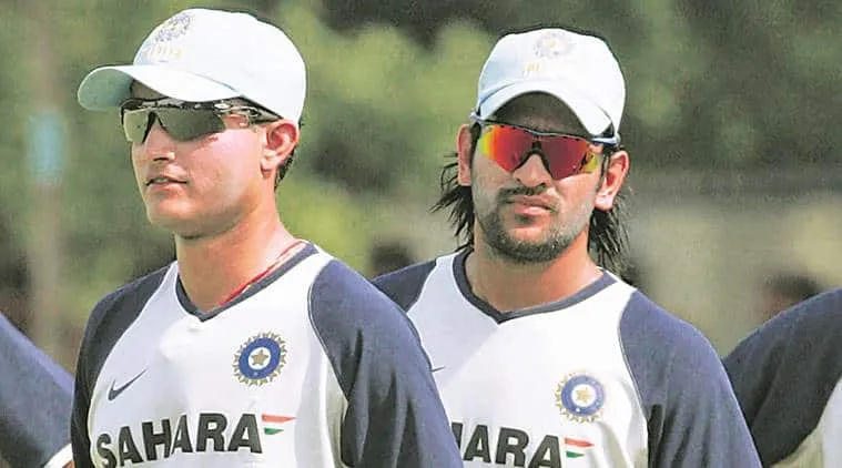At the time of Dhoni’s rise in the Indian ranks, the urban and English-speaking players — Tendulkar, Rahul Dravid, Ganguly, Kumble — were still seen as leaders, the likes of Dhoni, Sehwag, Harbhajan Singh, Munaf Patel were expected to be the soldiers who followed instructions. (Express Archive)