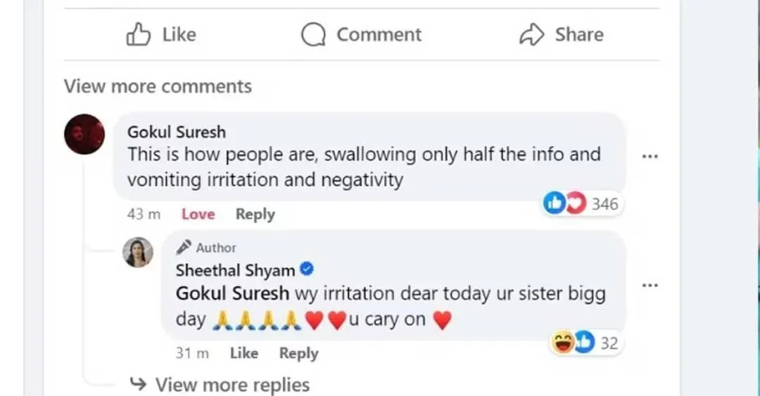 Gokul Suresh reply 