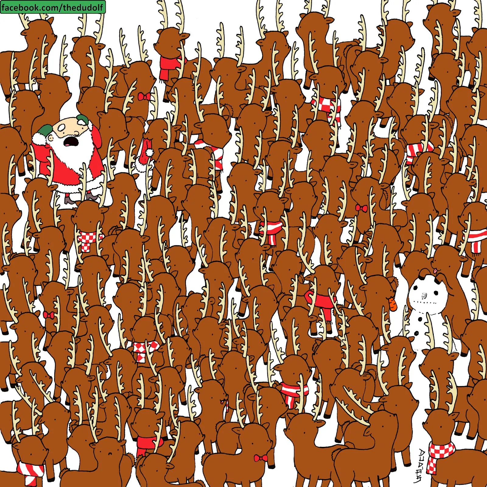bear among deer 